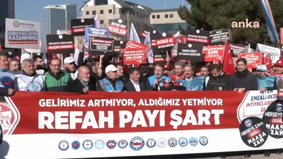 Memurlar zamma karşı sokağa indi: '80 milyonu aç bırakmaya hiç kimsenin hakkı yok'