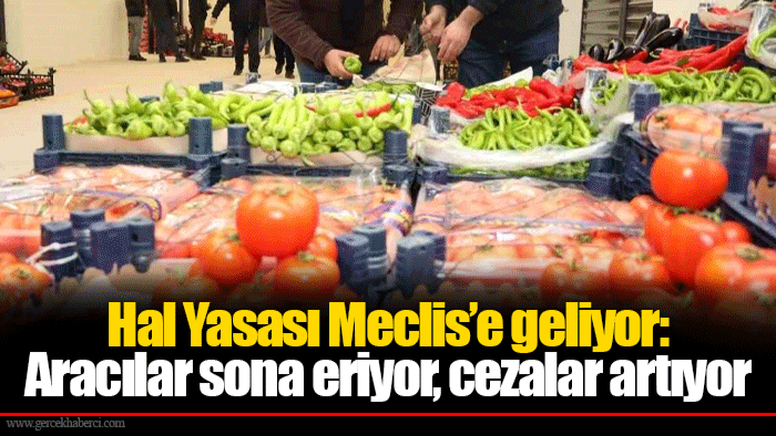 Hal Yasası Meclis’e geliyor:Aracılar sona eriyor, cezalar artıyor...