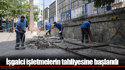 İşgalci işletmelerin tahliyesine başlandı