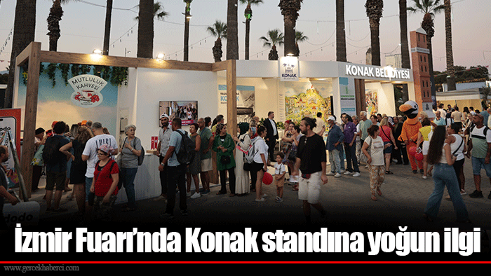 İzmir Fuarı’nda Konak standına yoğun ilgi