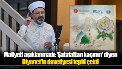 Maliyeti açıklanmadı: 'Şatafattan kaçının' diyen Diyanet'in davetiyesi tepki çekti