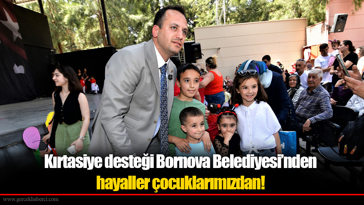 Kırtasiye desteği Bornova Belediyesi’nden hayaller çocuklarımızdan!