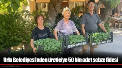 Urla Belediyesi’nden üreticiye 50 bin adet sebze fidesi