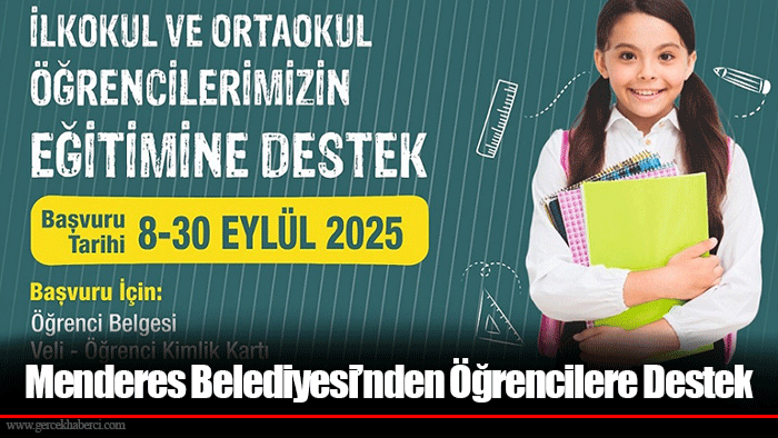 Menderes Belediyesi’nden Öğrencilere Destek