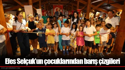Efes Selçuk’un çocuklarından barış çizgileri