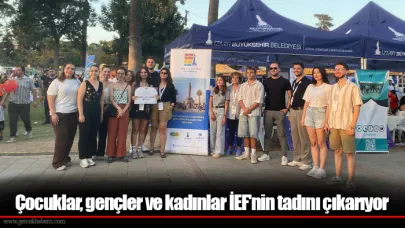 Çocuklar, gençler ve kadınlar İEF'nin tadını çıkarıyor