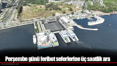 Perşembe günü feribot seferlerine üç saatlik ara