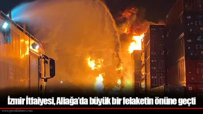 İzmir İtfaiyesi, Aliağa’da büyük bir felaketin önüne geçti