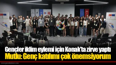 Gençler iklim eylemi için Konak’ta zirve yaptı