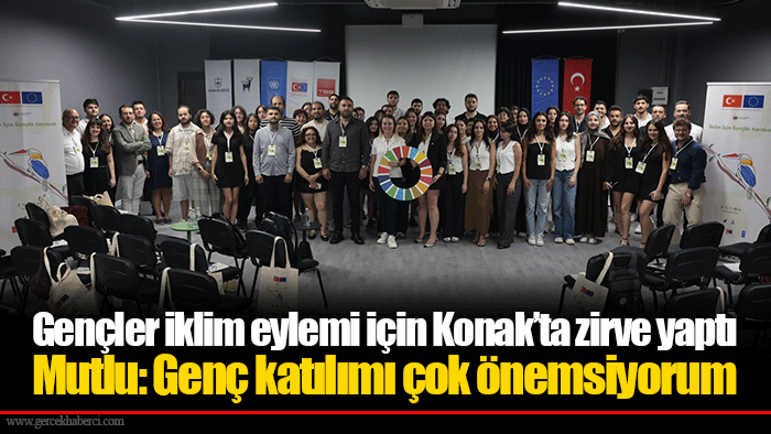 Gençler iklim eylemi için Konak’ta zirve yaptı