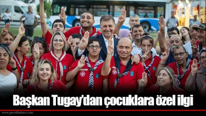 Başkan Tugay’dan çocuklara özel ilgi