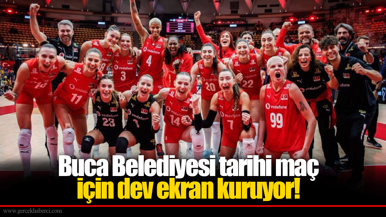Buca Belediyesi tarihi maç için dev ekran kuruyor!