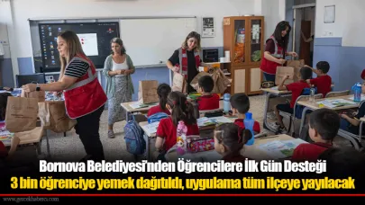 Bornova Belediyesi’nden Öğrencilere İlk Gün Desteği