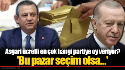 Asgari ücretli en çok hangi partiye oy veriyor? 'Bu pazar seçim olsa...'