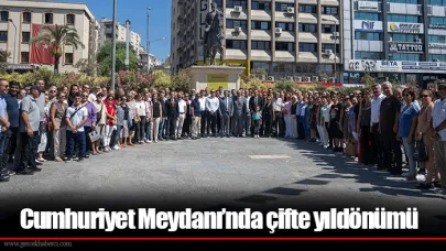 Cumhuriyet Meydanı’nda çifte yıldönümü