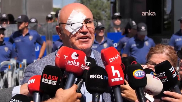 Gözüne biber gazı sıkılan CHP'li Tanal: Gözlüğüm, kör olmamı engelledi
