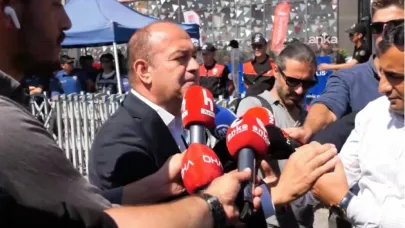Özgür Karabat'tan eski CHP İstanbul il binasındaki polis çemberine tepki: Cumhurbaşkanı Erdoğan'a: Kimse mafya babası gibi buraya giremez!