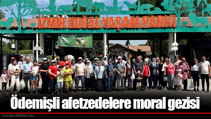 Ödemişli afetzedelere moral gezisi