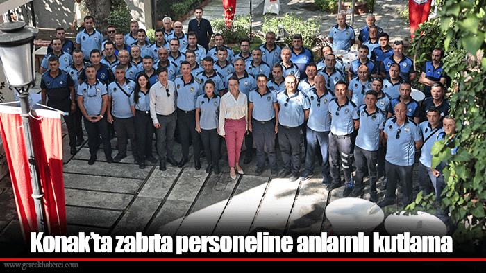 Konak’ta zabıta personeline anlamlı kutlama