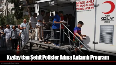 Kızılay’dan Şehit Polisler Adına Anlamlı Program