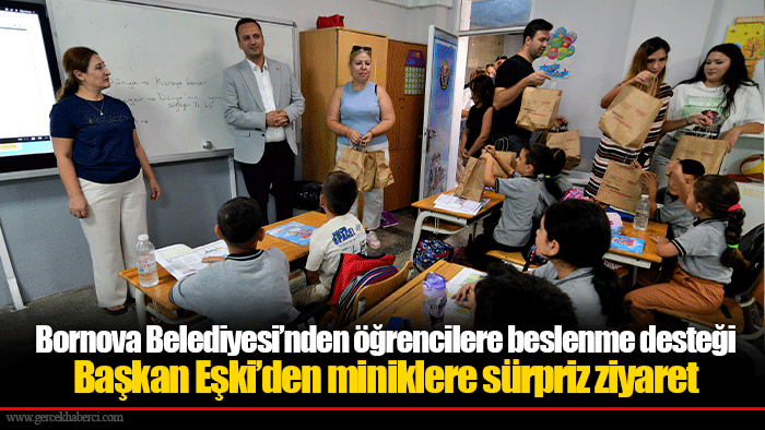 Bornova Belediyesi’nden öğrencilere beslenme desteği