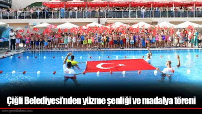 Çiğli Belediyesi’nden yüzme şenliği ve madalya töreni