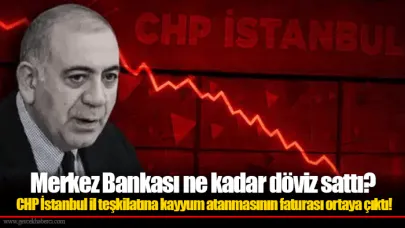 Merkez Bankası ne kadar döviz sattı? CHP İstanbul il teşkilatına kayyum atanmasının faturası ortaya çıktı!