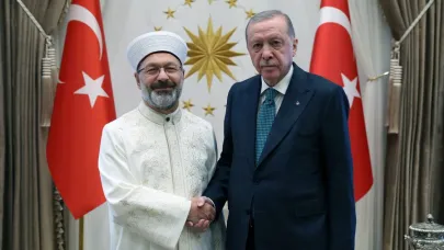 Ali Erbaş'tan görev süresi dolduktan saatler sonra Erdoğan'a ziyaret