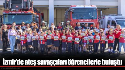 İzmir’de ateş savaşçıları öğrencilerle buluştu