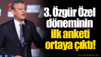 3. Özgür Özel döneminin ilk anketi ortaya çıktı!
