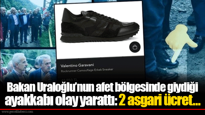 Bakan Uraloğlu’nun afet bölgesinde giydiği ayakkabı olay yarattı: 2 asgari ücret…
