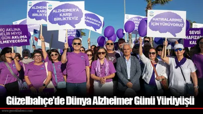 Güzelbahçe’de Dünya Alzheimer Günü Yürüyüşü