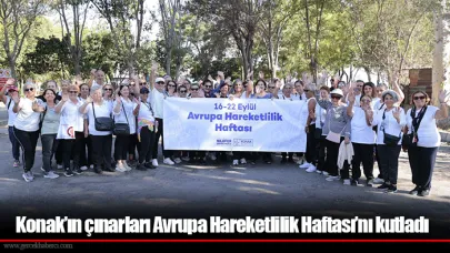 Konak’ın çınarları Avrupa Hareketlilik Haftası’nı kutladı