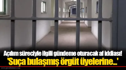 Açılım süreciyle ilgili gündeme oturacak af iddiası! 'Suça bulaşmış örgüt üyelerine...'