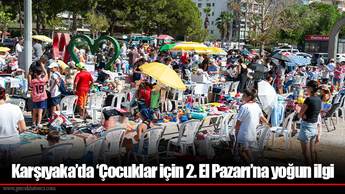 Karşıyaka’da ‘Çocuklar için 2. El Pazarı’na yoğun ilgi