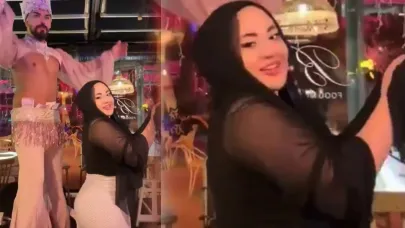 Zenneyle yaptığı dansın görüntüleri sosyal medyada yayılmıştı: Başörtülü kadın tutuklandı