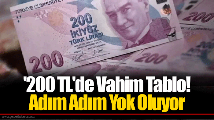 '200 TL'de Vahim Tablo! Adım Adım Yok Oluyor