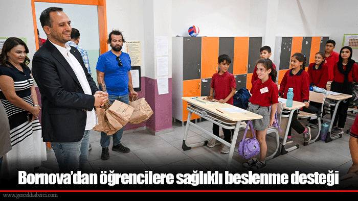 Bornova’dan öğrencilere sağlıklı beslenme desteği