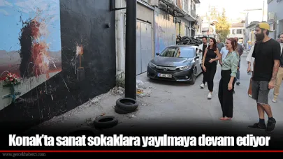 Konak’ta sanat sokaklara yayılmaya devam ediyor