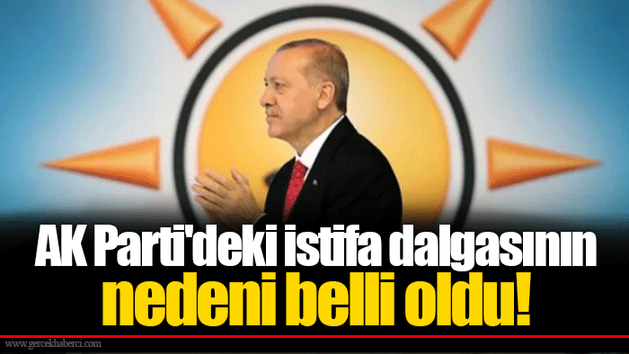 AK Parti'deki istifa dalgasının nedeni belli oldu!