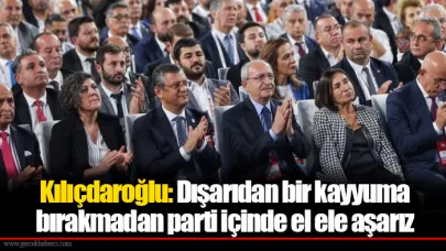 Kılıçdaroğlu: Dışarıdan bir kayyuma bırakmadan parti içinde el ele aşarız