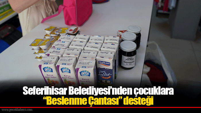Seferihisar Belediyesi’nden çocuklara “Beslenme Çantası” desteği