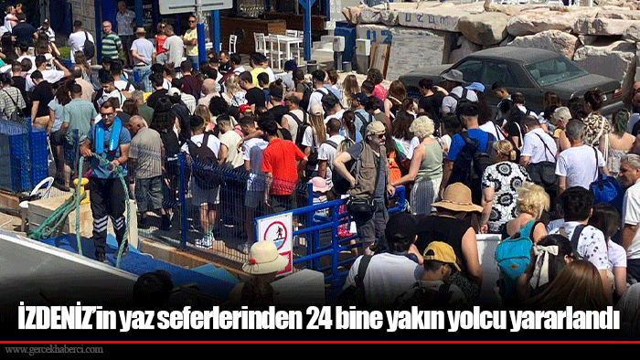İZDENİZ’in yaz seferlerinden 24 bine yakın yolcu yararlandı