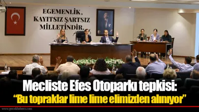 Mecliste Efes Otoparkı tepkisi: “Bu topraklar lime lime elimizden alınıyor”