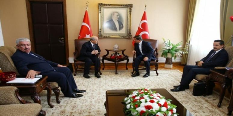 DAVUTOĞLU,BAHÇELİ GÖRÜŞMESİ SONA ERDİ