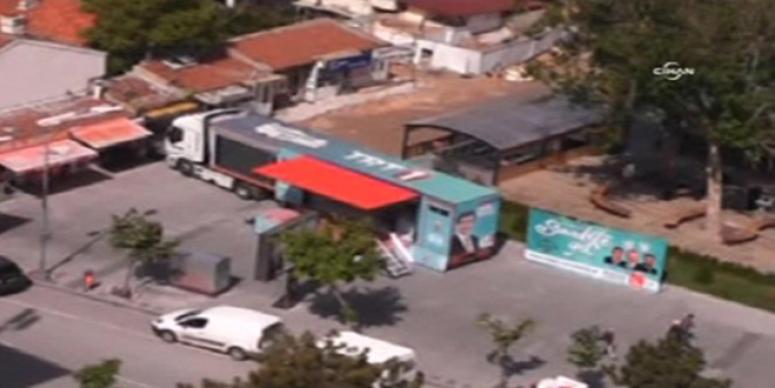 MHP'Lİ BAYRAM TRT ARACINI AKP İKRAM TIR'I YAPMIŞLAR