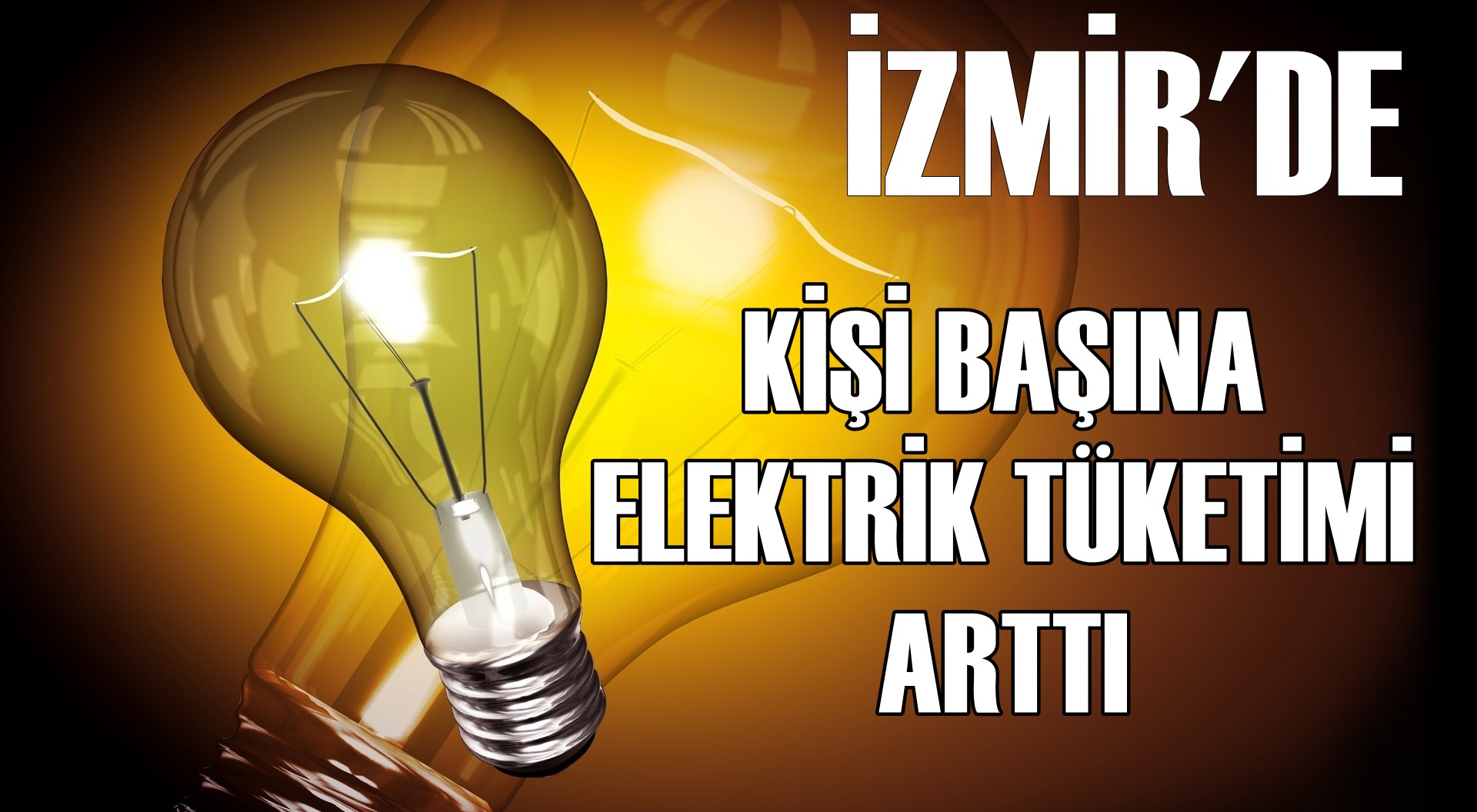 İZMİR'DE KİŞİ BAŞINA TOPLAM ELEKTRİK TÜKETİMİ ARTTI