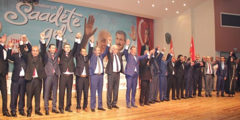 MİLLİ İTTİFAK LİDERLERİ İZMİR'DE MİLLETVEKİLİ ADAYLARINI TANITTI