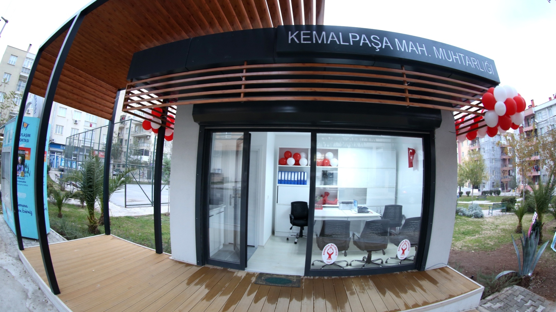 BORNOVA'DA MUHTARLARA YENİ HİZMET OFİSİ