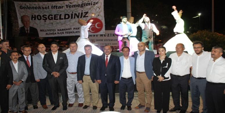 ALİAĞA’YI ZİYARET EDEN MHP İZMİR MİLLETVEKİLİ MURAT KOÇ: MİLLETİMİZE HİZMET BOYNUMUZUN BORCU